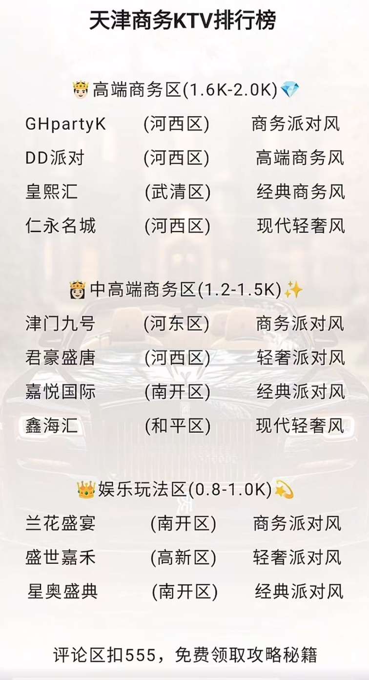 天津商K一览