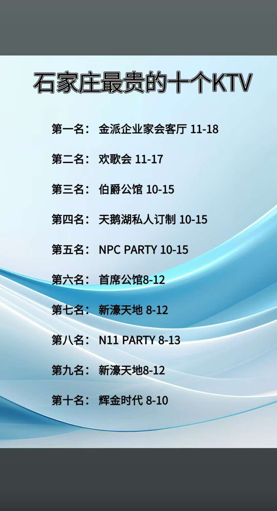 石家庄商K一览